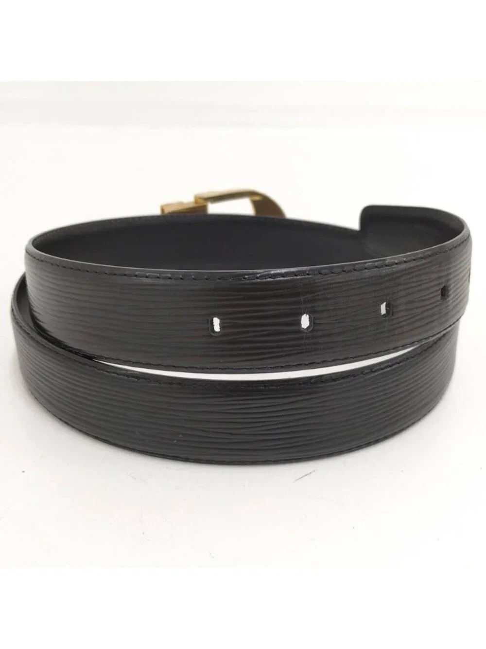 Louis Vuitton Ceinture Classic Belt Epi Leather Black